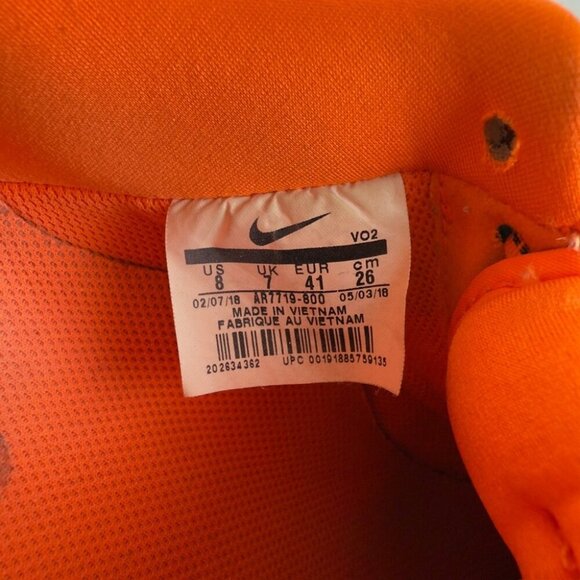 Nike Air Force 1 Just Do It Bright Orange Men’s Sneakers Size 8 US - AR7719-800 - Picture 2 of 16